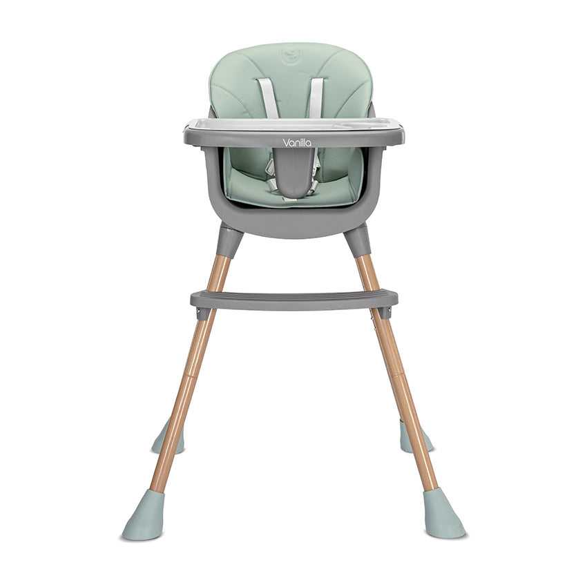 Scaun înalt 3 în 1, verde vanilie