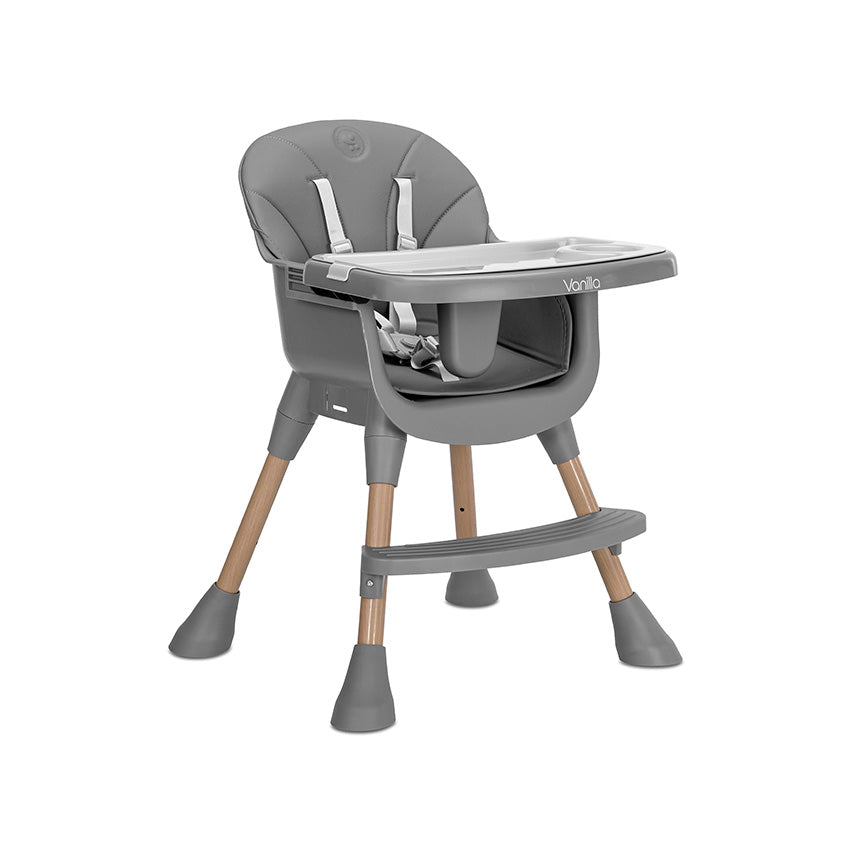 Scaun înalt 3 în 1, gri vanilie