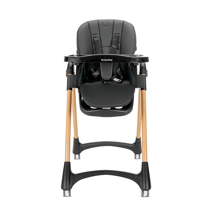 Lorelli Classic Tummy Time Black Wooden Effect etetőszék
