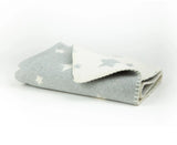 Pielsa-Памучно Жакардово Одеяло Звезди, 110X140 См, Сиво, Чанта