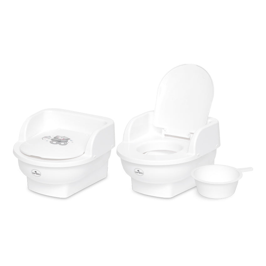 Гърне Трон Сглобено Bear White Lorelli Classic