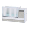Culoare pat Trend Plus Alb/Albastru Ulm