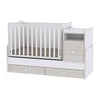 Culoare pat Trend Plus Alb/Stejar Deschis