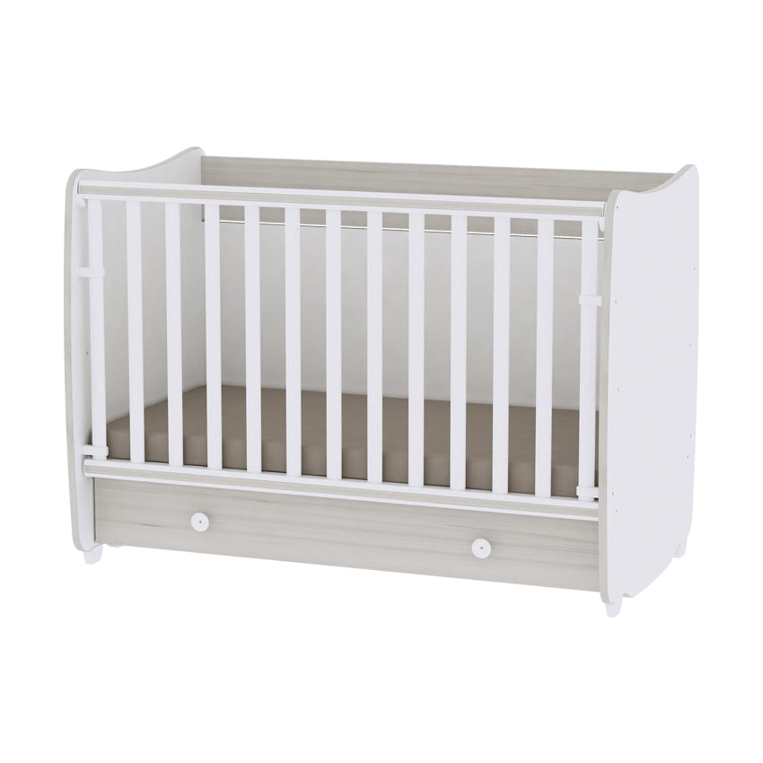 Легло Dream New 60/120 Цвят Бяло/Светъл Дъб