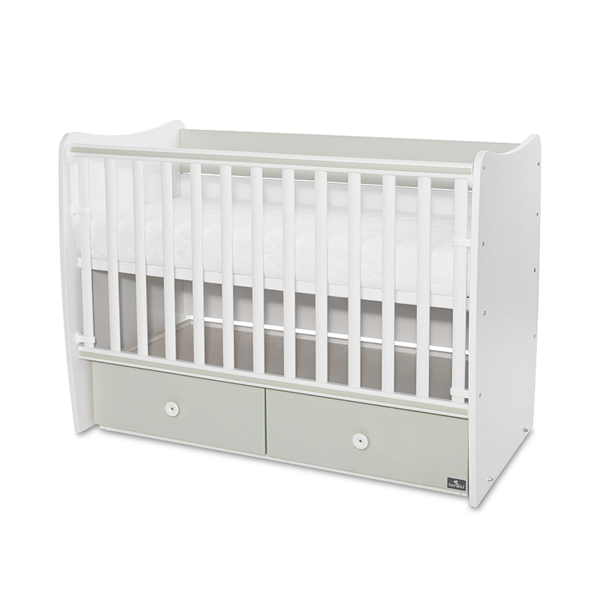 Легло Matrix New 60/120 Цвят Бяло/Milky Green