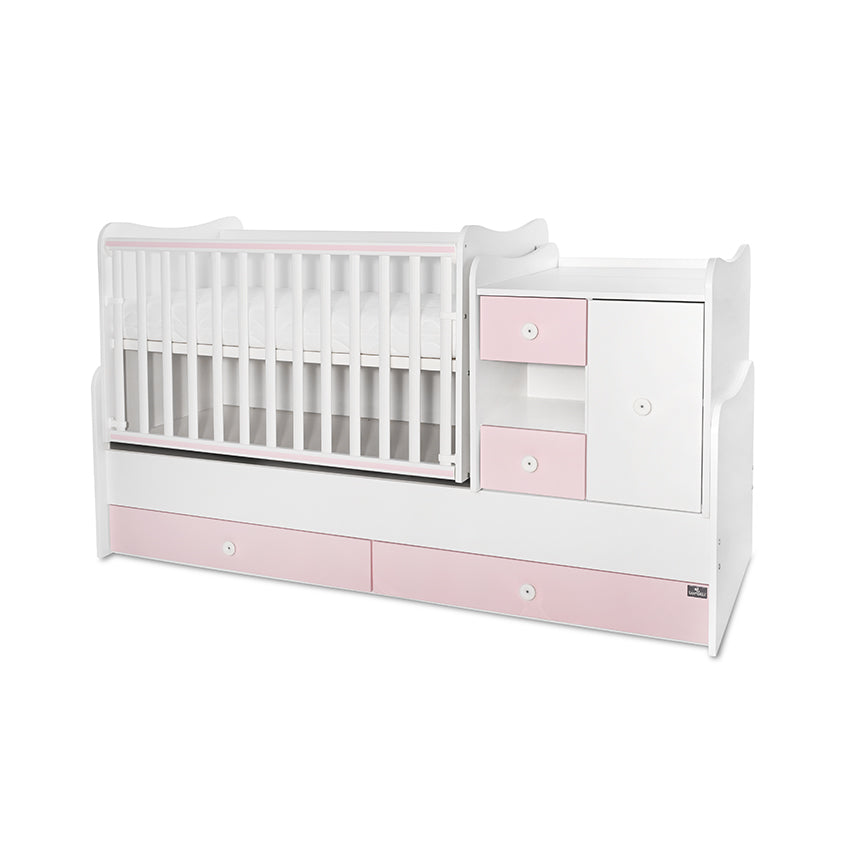 Легло Minimax New 190 72 Цвят Бяло Orchid Pink Lorelli Classic