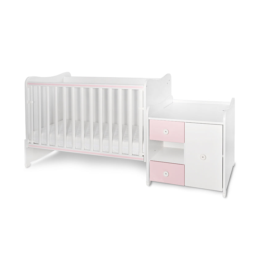 Легло Minimax New 190 72 Цвят Бяло Orchid Pink Lorelli Classic