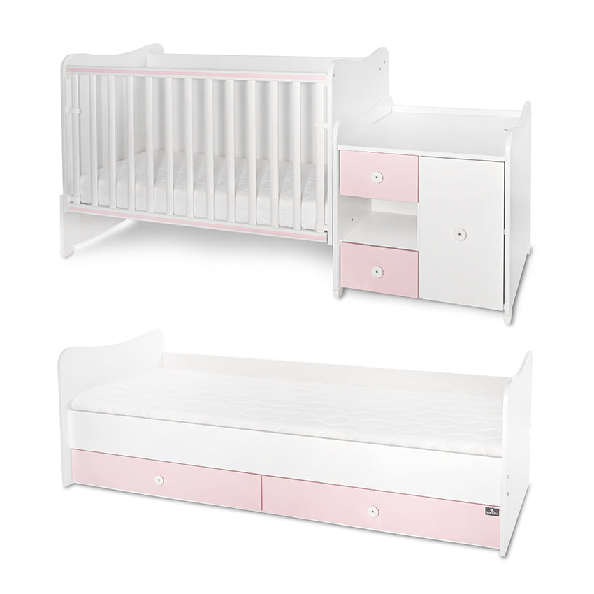 Легло Minimax New 190 72 Цвят Бяло Orchid Pink Lorelli Classic
