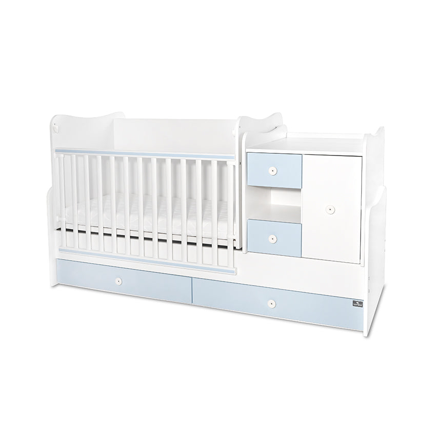 Легло Minimax New 190 72 Цвят Бяло Baby Blue Lorelli Classic