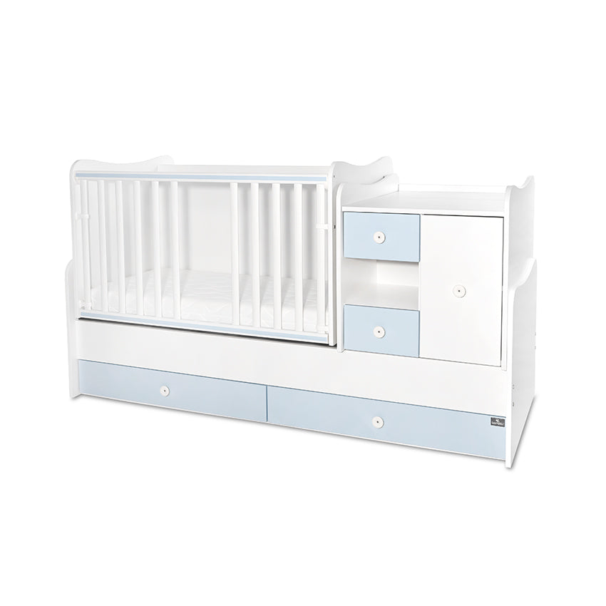 Легло Minimax New 190 72 Цвят Бяло Baby Blue Lorelli Classic