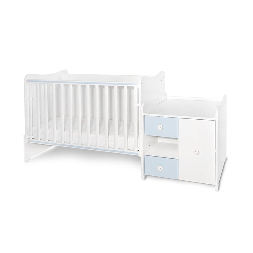 Легло Minimax New 190 72 Цвят Бяло Baby Blue Lorelli Classic