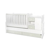 Легло Minimax New 190 72 Цвят Бяло Milky Green Lorelli Classic