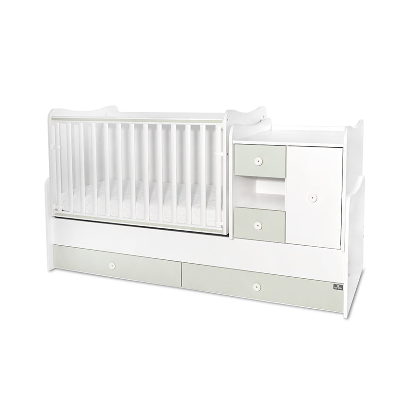 Легло Minimax New 190 72 Цвят Бяло Milky Green Lorelli Classic