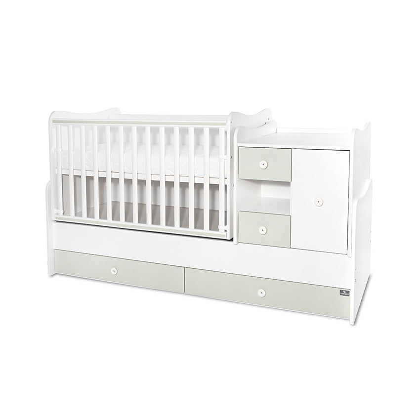Легло Minimax New 190 72 Цвят Бяло Milky Green Lorelli Classic