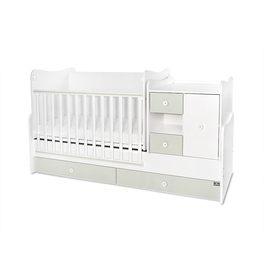 Легло Minimax New 190 72 Цвят Бяло Milky Green Lorelli Classic