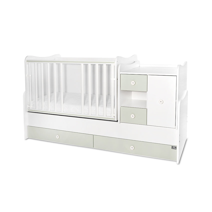 Легло Minimax New 190 72 Цвят Бяло Milky Green Lorelli Classic