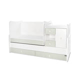 Легло Minimax New 190 72 Цвят Бяло Milky Green Lorelli Classic