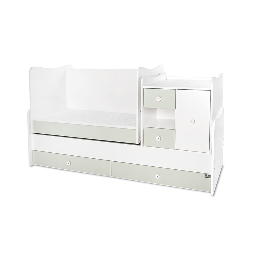 Легло Minimax New 190 72 Цвят Бяло Milky Green Lorelli Classic
