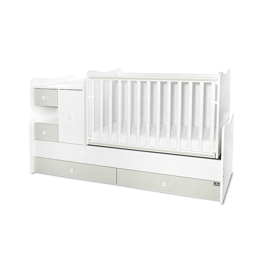 Легло Minimax New 190 72 Цвят Бяло Milky Green Lorelli Classic
