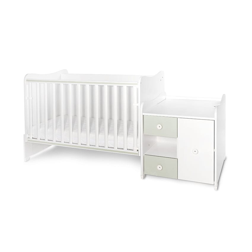 Pat Minimax New 190/72 Culoare Alb/Verde Lăptos