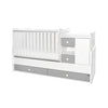 Легло Minimax New 190 72 Цвят Бяло Stone Grey Lorelli Classic