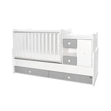 Легло Minimax New 190 72 Цвят Бяло Stone Grey Lorelli Classic