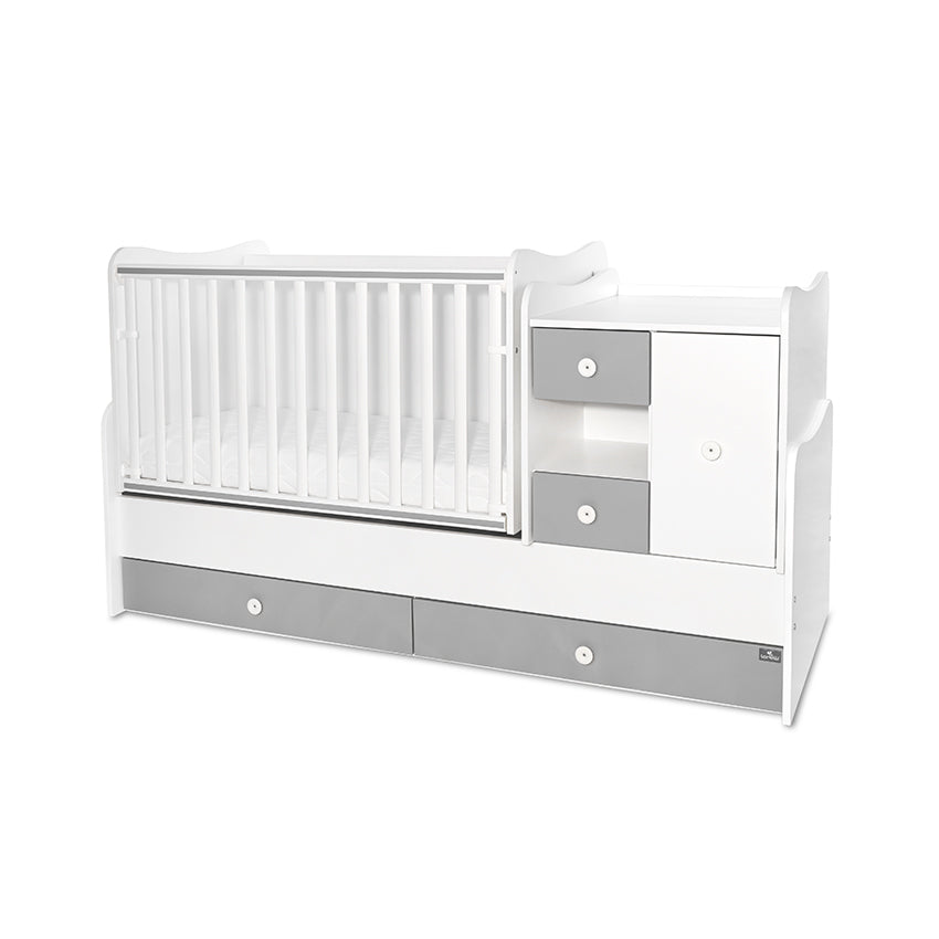 Легло Minimax New 190 72 Цвят Бяло Stone Grey Lorelli Classic