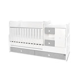 Легло Minimax New 190 72 Цвят Бяло Stone Grey Lorelli Classic