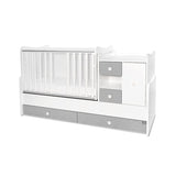 Легло Minimax New 190 72 Цвят Бяло Stone Grey Lorelli Classic
