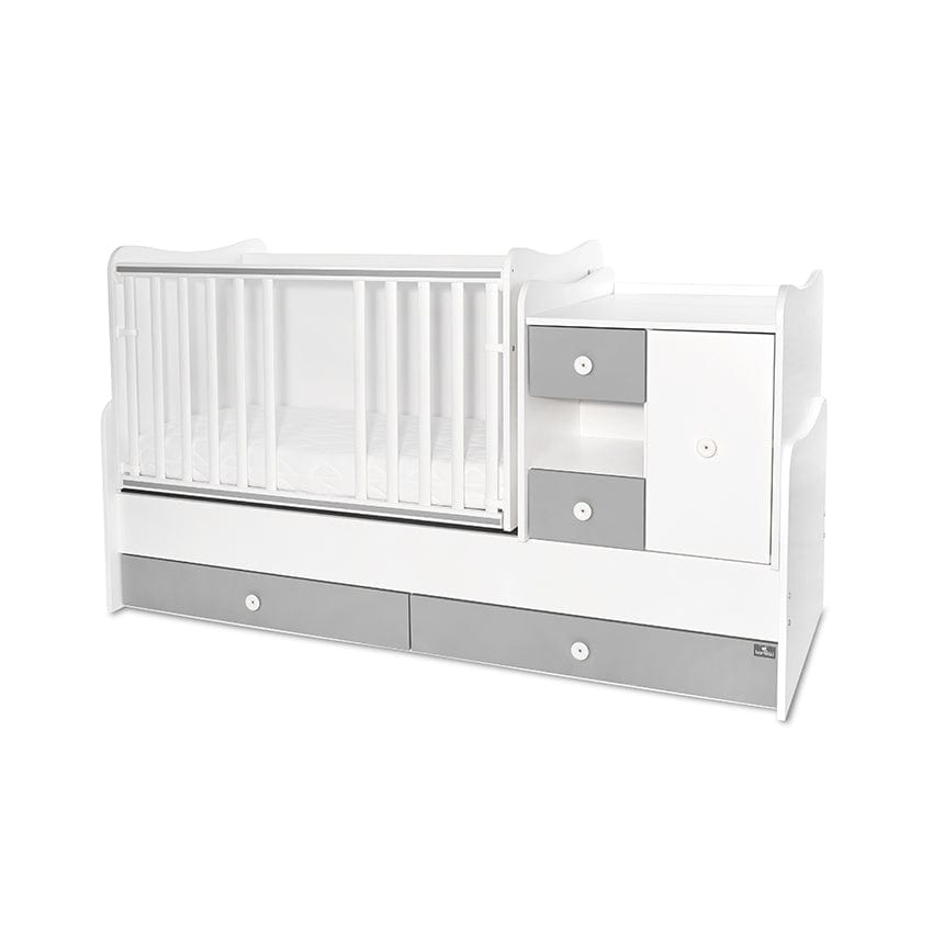 Легло Minimax New 190 72 Цвят Бяло Stone Grey Lorelli Classic
