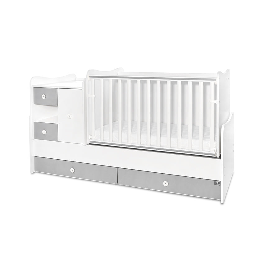 Легло Minimax New 190 72 Цвят Бяло Stone Grey Lorelli Classic
