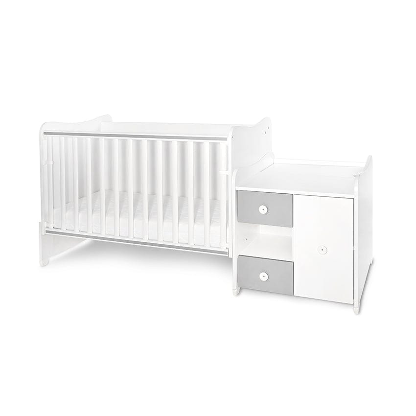 Легло Minimax New 190 72 Цвят Бяло Stone Grey Lorelli Classic