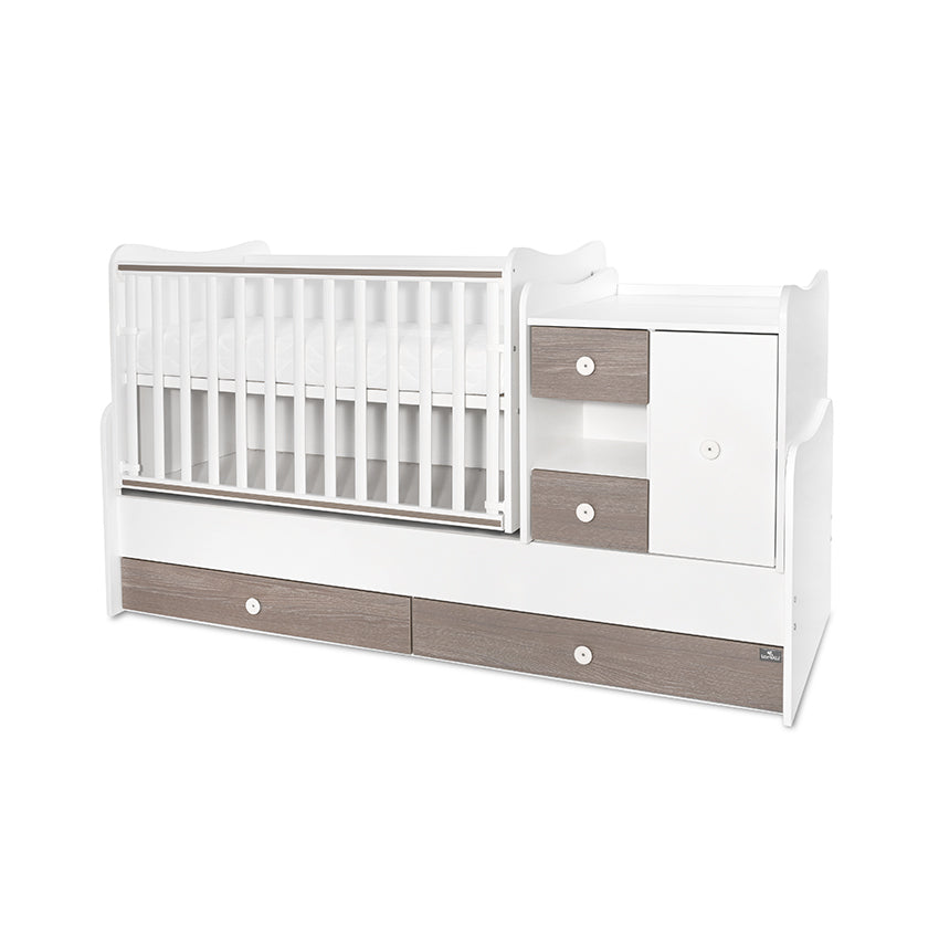 Легло Minimax 190 72 Цвят Бяло Кафе New Lorelli Classic