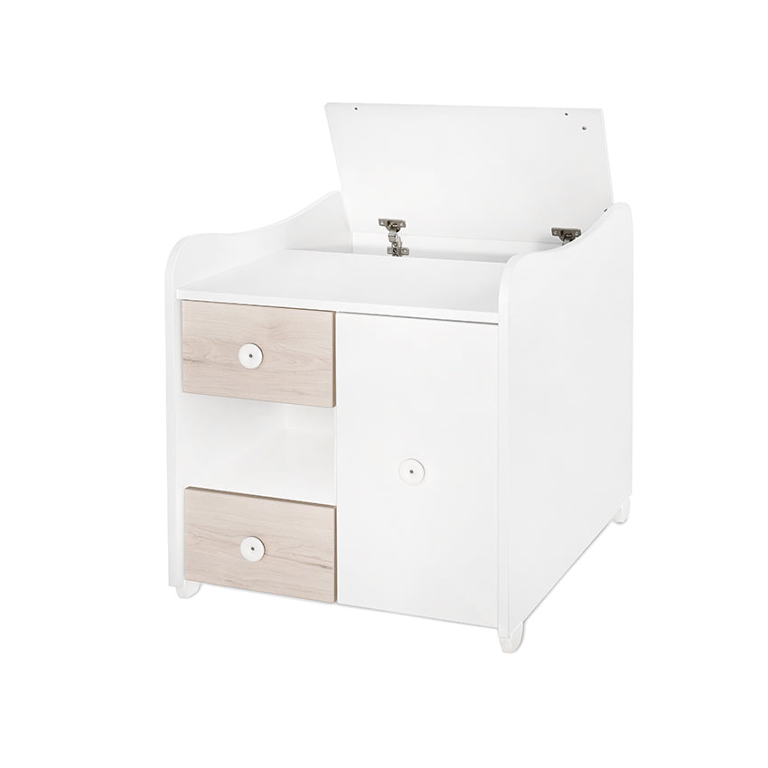 Легло Minimax 190 72 Цвят Бяло Светъл Дъб New Lorelli Classic