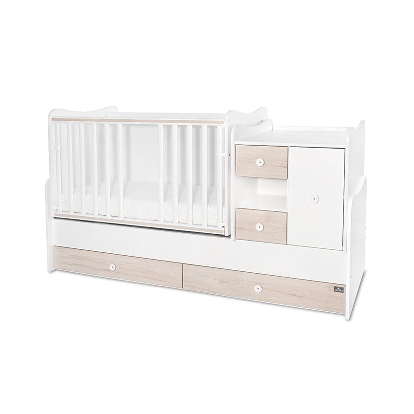 Pat Minimax 190/72 Culoare Alb/Stejar Deschis Nou