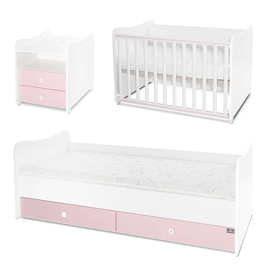 Легло Combo 172 72 Бяло Orchid Pink Lorelli Classic