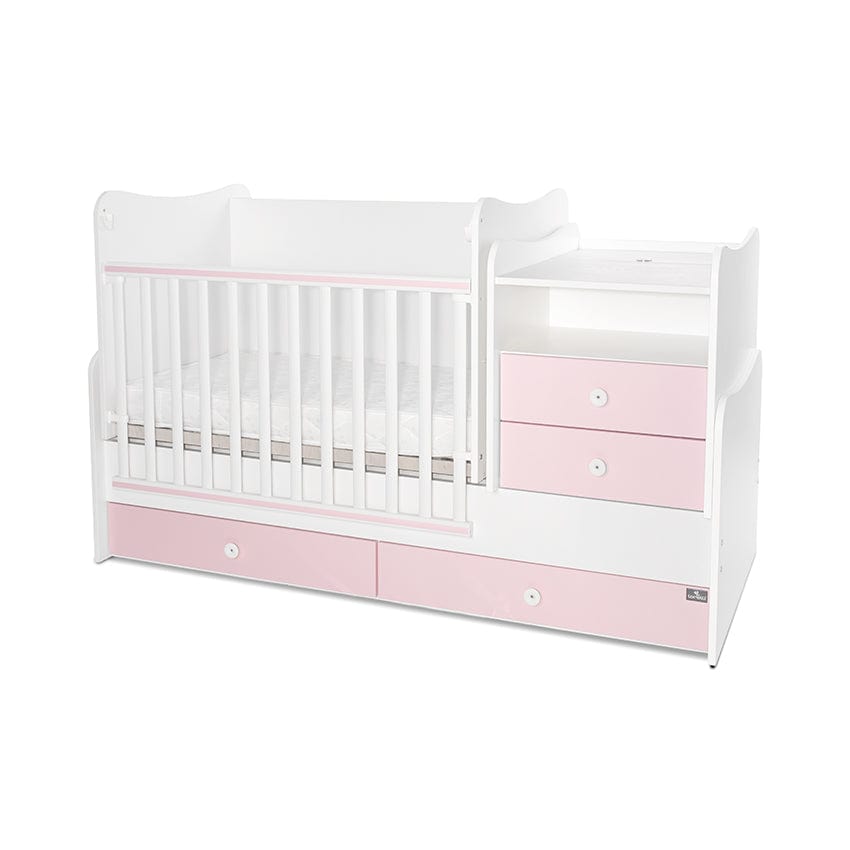 Pat combinat 172/72 Alb/Roz Orhidee