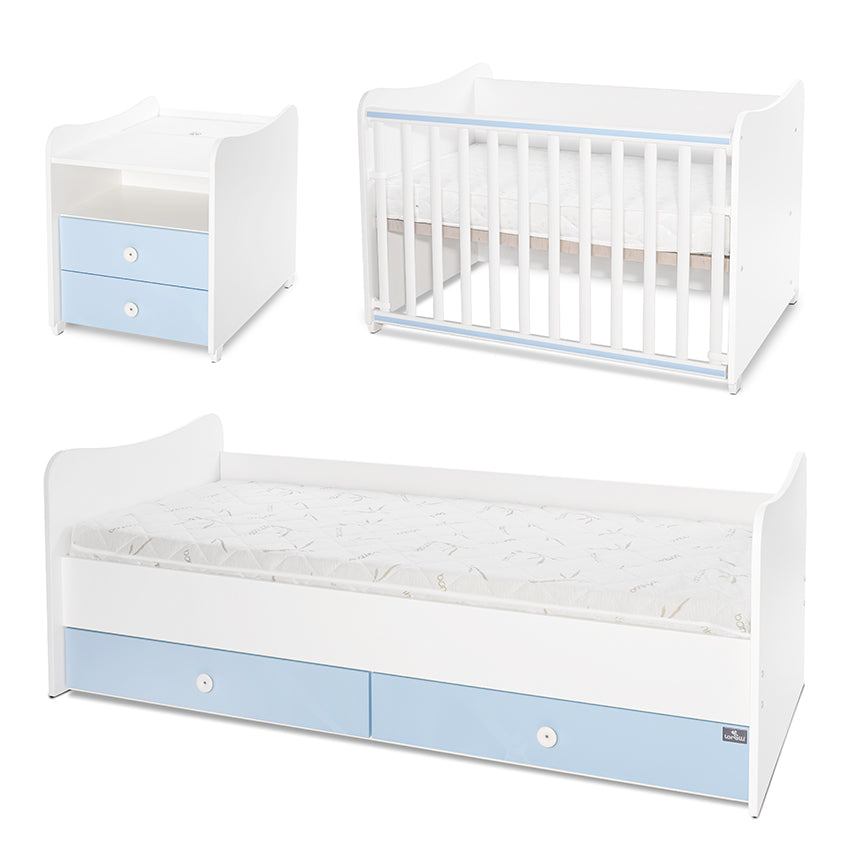 Легло Combo 172 72 Бяло Baby Blue Lorelli Classic
