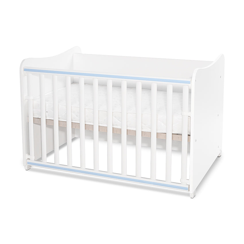 Pat combinat 172/72 Alb/Albastru bebeluș