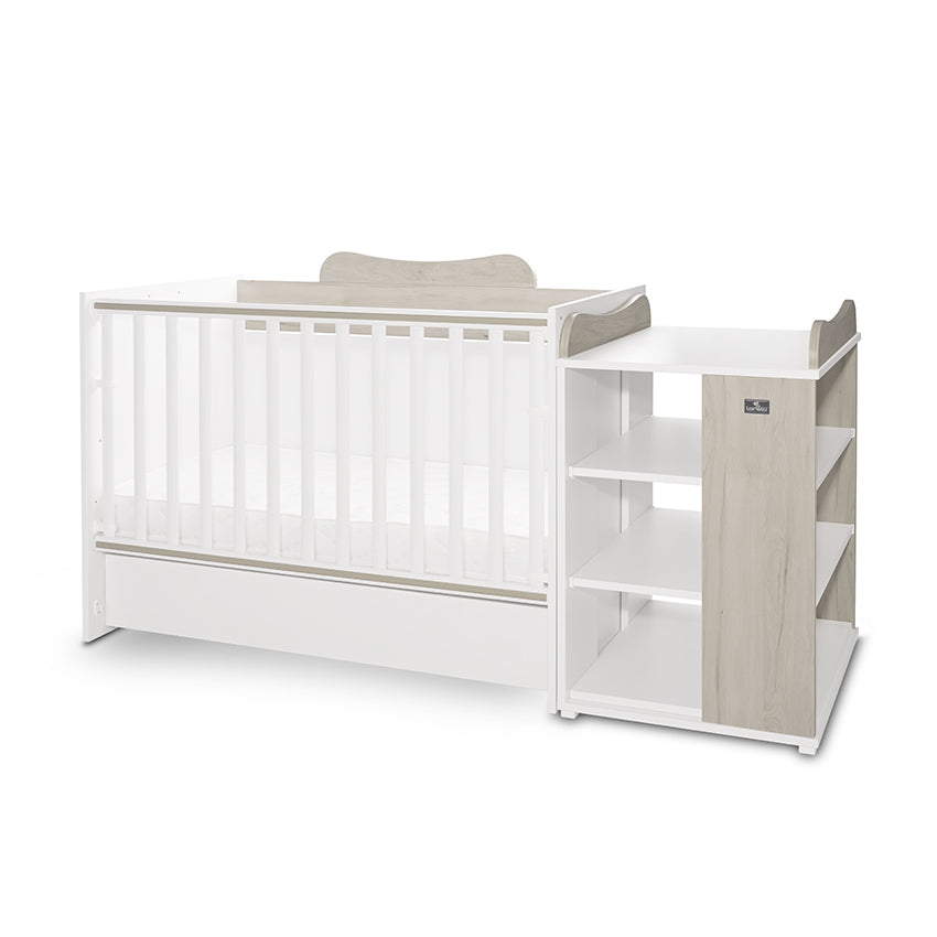 Легло Multi 190/82 Цвят Бяло/Светъл Дъб