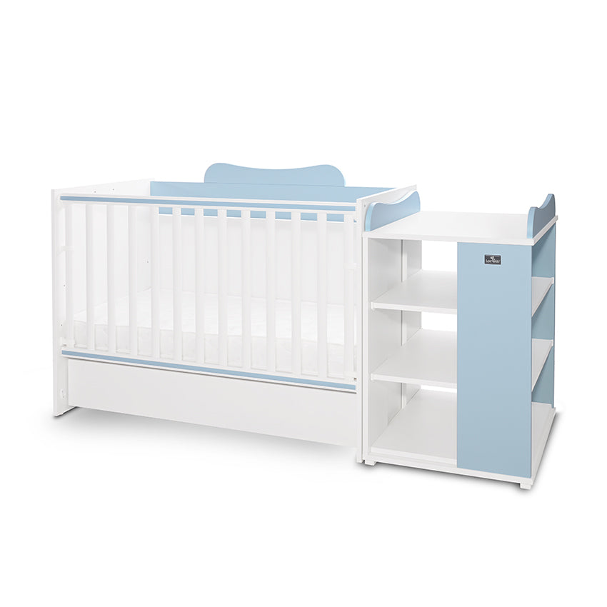 Легло Multi 190 82 Цвят Бяло Baby Blue Lorelli Classic