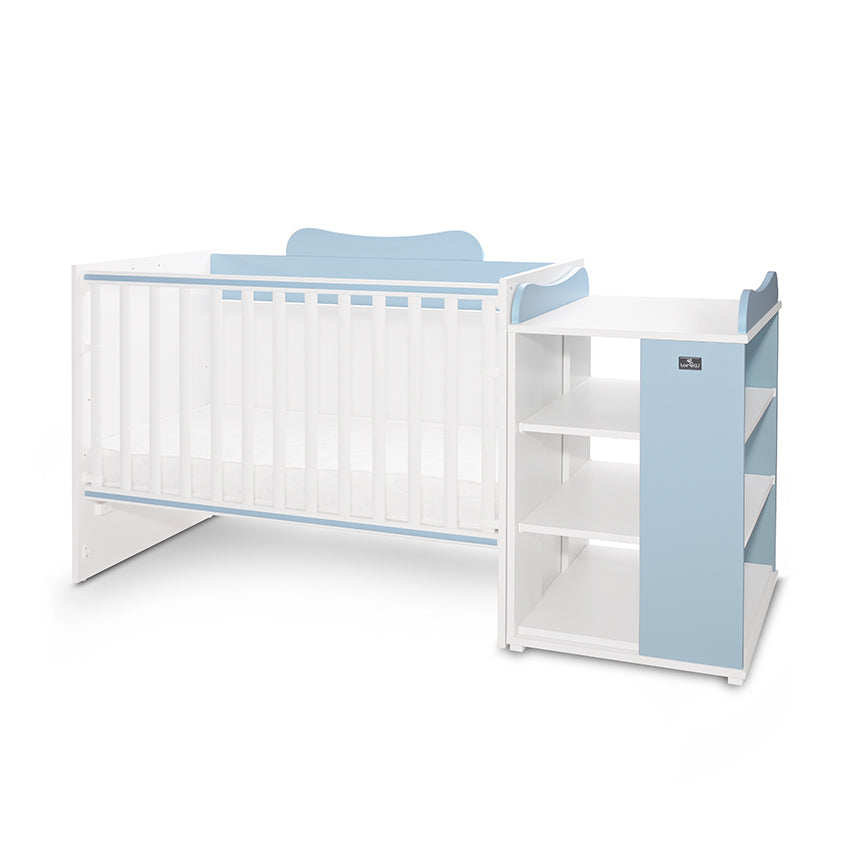 Легло Multi 190 82 Цвят Бяло Baby Blue Lorelli Classic
