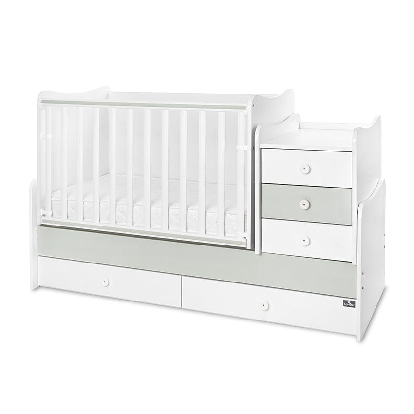 Легло Maxi Plus New 70/160Бяло/Milky Green-3Box