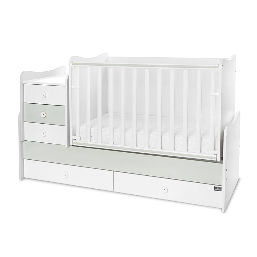 Легло Maxi Plus New 70 160 Бяло Milky Green 3box Lorelli Classic