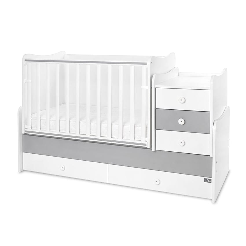 Легло Maxi Plus New 70/160 Бяло/Stone Grey-3Box