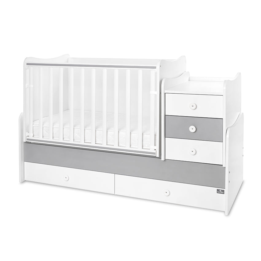 Легло Maxi Plus New 70 160 Бяло Stone Grey 3box Lorelli Classic