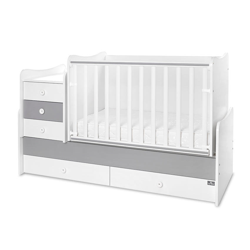 Легло Maxi Plus New 70 160 Бяло Stone Grey 3box Lorelli Classic