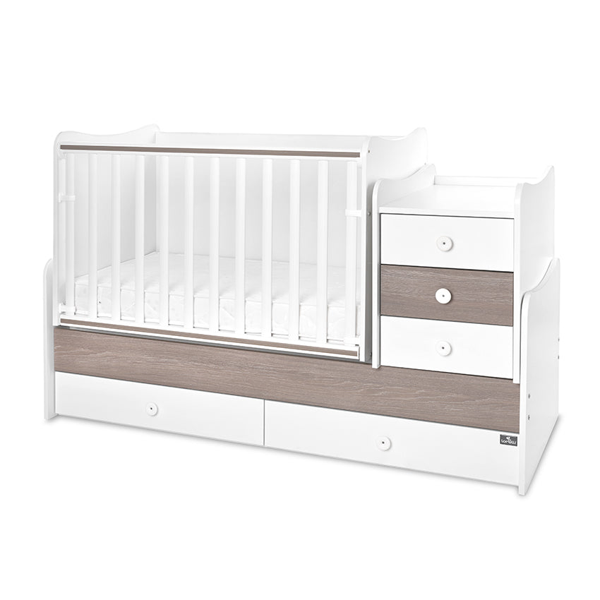 Легло Maxi Plus New 70 160 Бяло Кафе 3box Lorelli Classic
