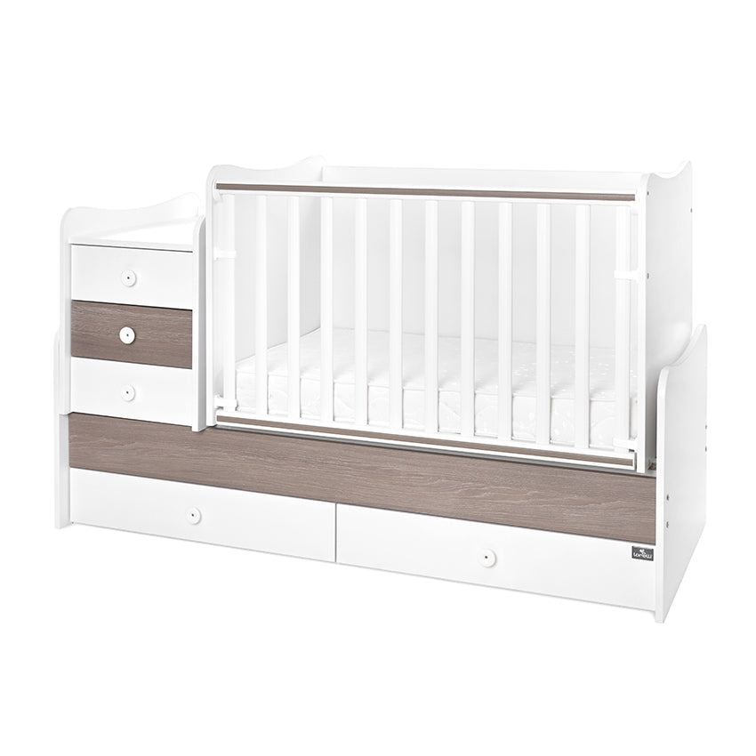 Легло Maxi Plus New 70 160 Бяло Кафе 3box Lorelli Classic