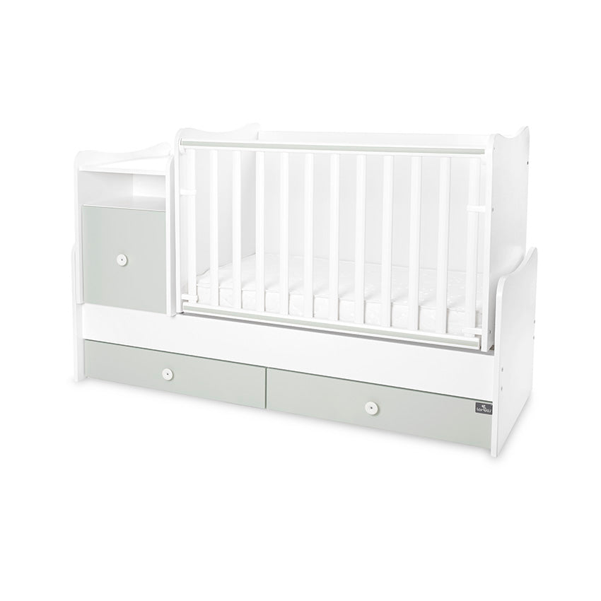 Легло Trend Plus 70 160 Цвят Бяло Milky Green 3box Lorelli Classic